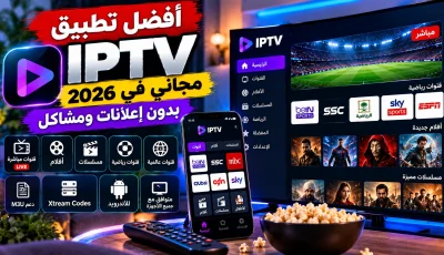 أفضل تطبيق IPTV مجاني في 2026 بدون إعلانات ومشاكل