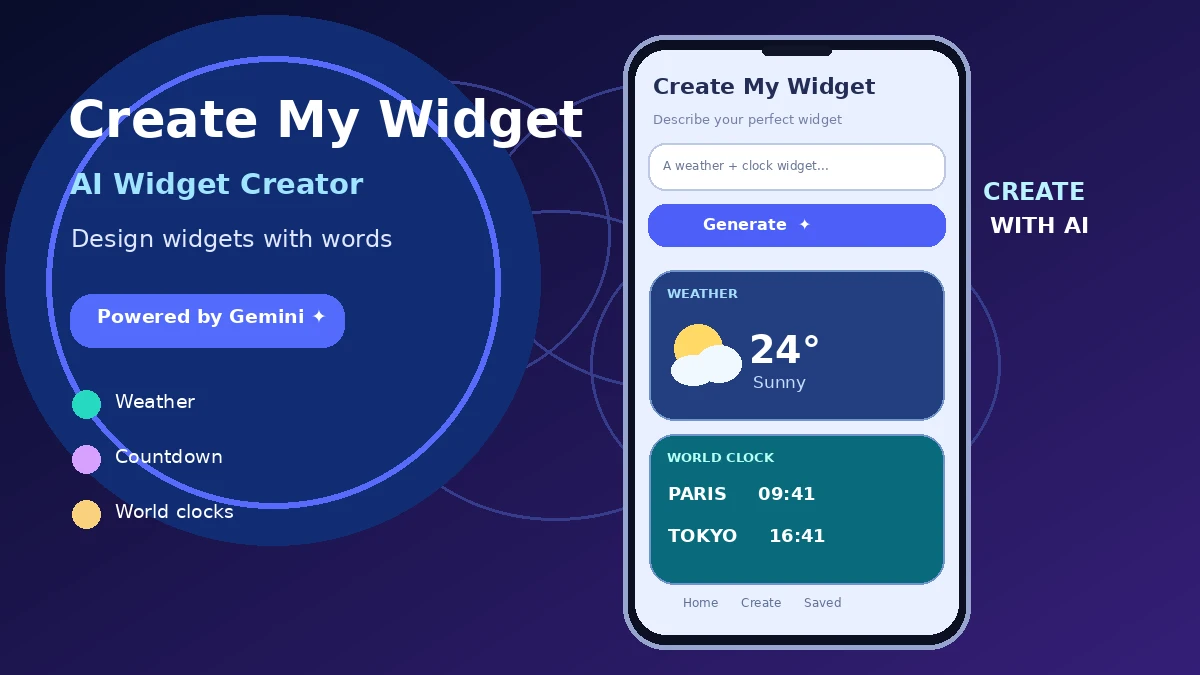 تحميل Create My Widget APK