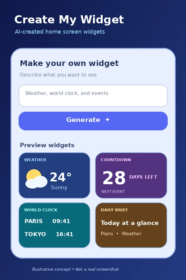 تحميل Create My Widget APK