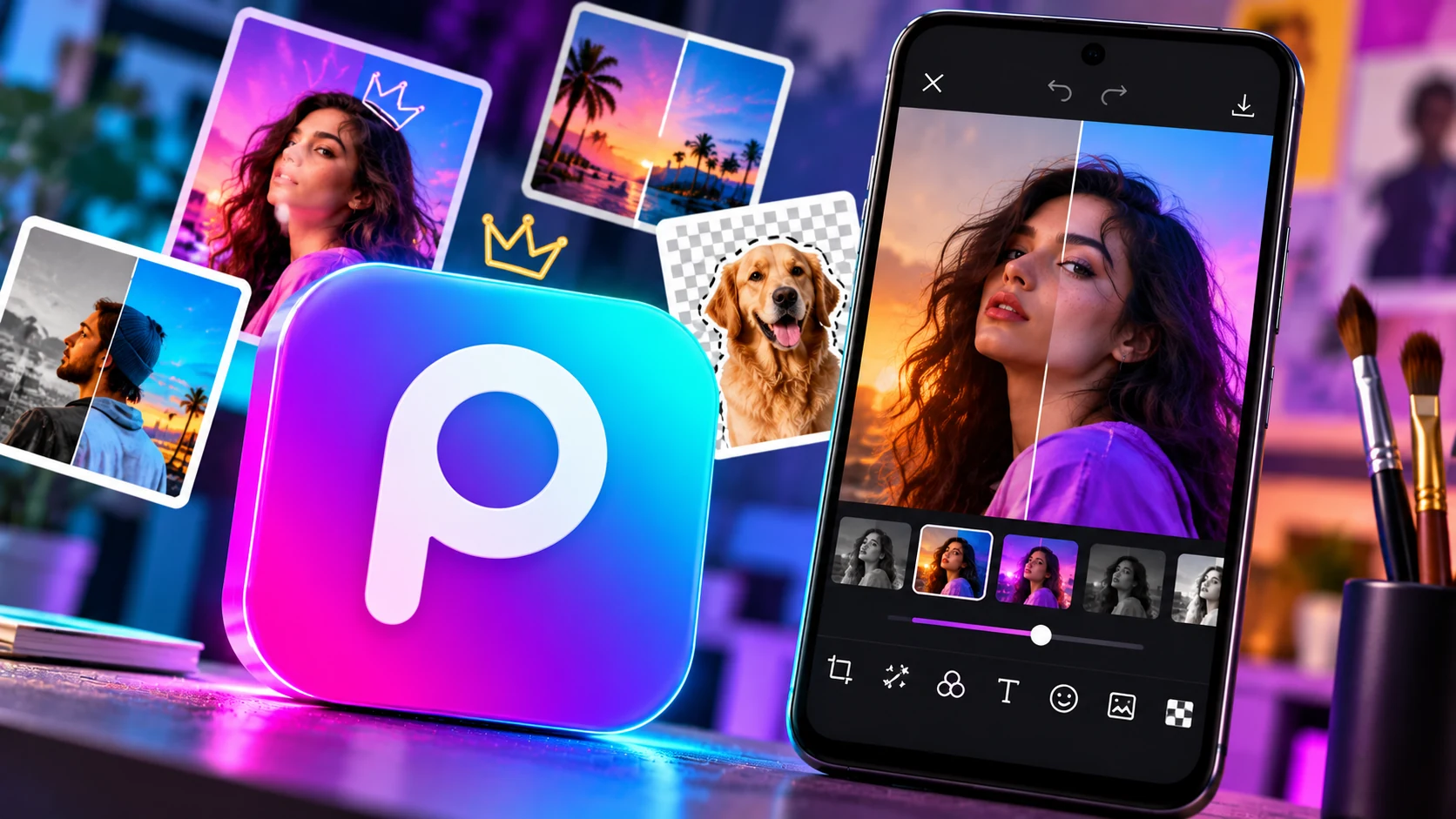 تحميل PicsArt APK مهكر 2026 – تعديل الصور والتصميم باحتراف