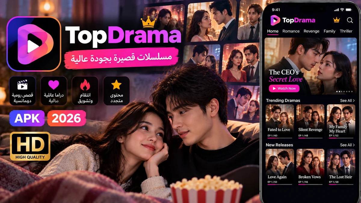 تحميل TopDrama APK اخر إصدار مهكر